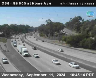 NB 805 at Home Ave (On Ramp)