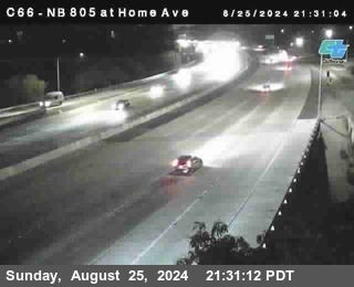 NB 805 at Home Ave (On Ramp)