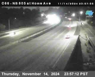 NB 805 at Home Ave (On Ramp)