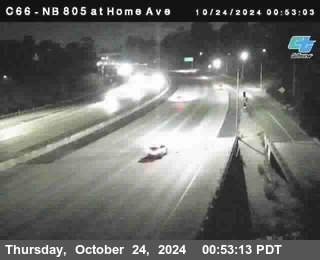 NB 805 at Home Ave (On Ramp)