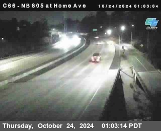 NB 805 at Home Ave (On Ramp)