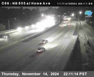 NB 805 at Home Ave (On Ramp)