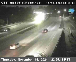 NB 805 at Home Ave (On Ramp)