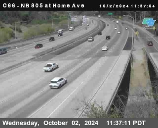 NB 805 at Home Ave (On Ramp)