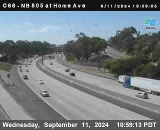 NB 805 at Home Ave (On Ramp)