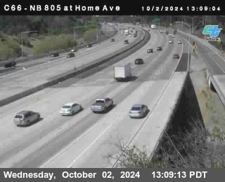 NB 805 at Home Ave (On Ramp)