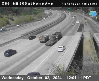 NB 805 at Home Ave (On Ramp)