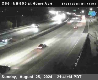 NB 805 at Home Ave (On Ramp)