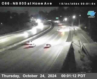 NB 805 at Home Ave (On Ramp)