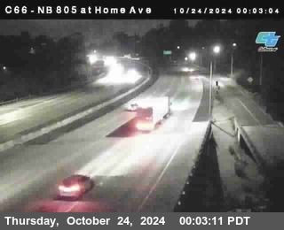 NB 805 at Home Ave (On Ramp)