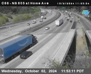 NB 805 at Home Ave (On Ramp)