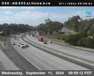 NB 805 at Home Ave (On Ramp)