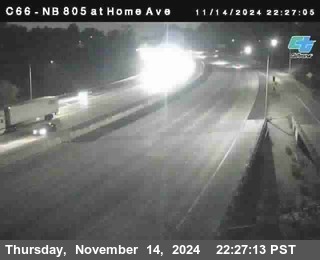 NB 805 at Home Ave (On Ramp)