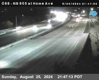 NB 805 at Home Ave (On Ramp)