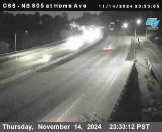 NB 805 at Home Ave (On Ramp)