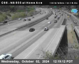 NB 805 at Home Ave (On Ramp)