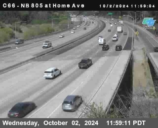 NB 805 at Home Ave (On Ramp)