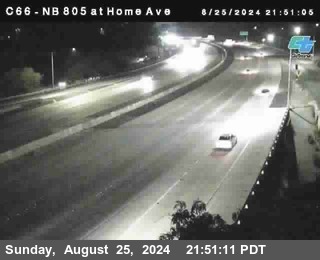 NB 805 at Home Ave (On Ramp)