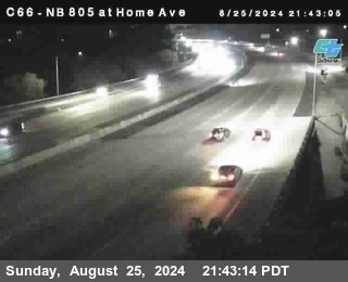 NB 805 at Home Ave (On Ramp)