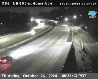 NB 805 at Home Ave (On Ramp)