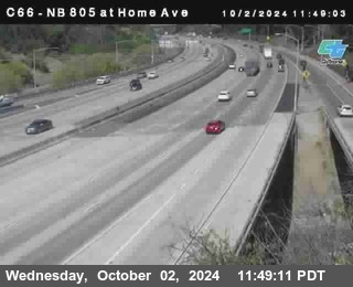 NB 805 at Home Ave (On Ramp)