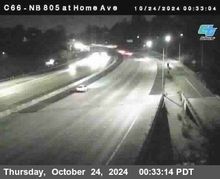 NB 805 at Home Ave (On Ramp)