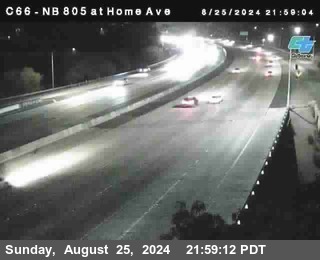 NB 805 at Home Ave (On Ramp)