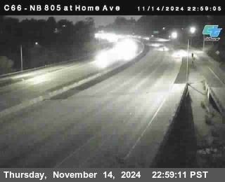 NB 805 at Home Ave (On Ramp)