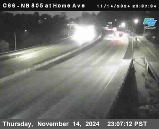 NB 805 at Home Ave (On Ramp)