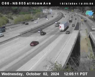 NB 805 at Home Ave (On Ramp)