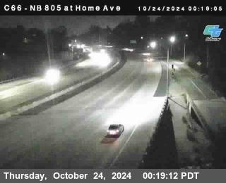 NB 805 at Home Ave (On Ramp)