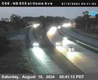 NB 805 at Home Ave (On Ramp)