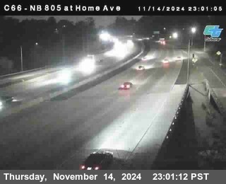 NB 805 at Home Ave (On Ramp)