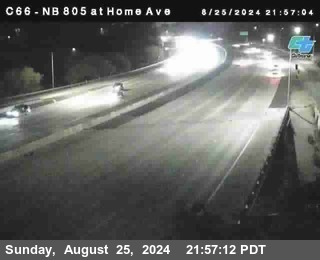 NB 805 at Home Ave (On Ramp)