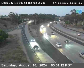 NB 805 at Home Ave (On Ramp)