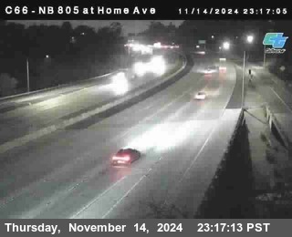 NB 805 at Home Ave (On Ramp)