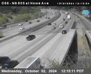 NB 805 at Home Ave (On Ramp)