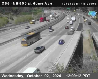 NB 805 at Home Ave (On Ramp)