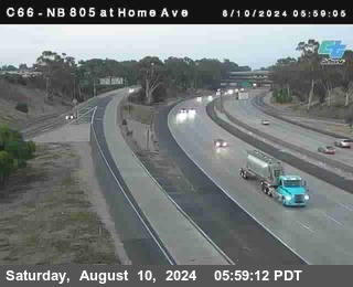 NB 805 at Home Ave (On Ramp)