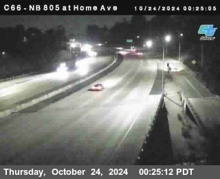 NB 805 at Home Ave (On Ramp)