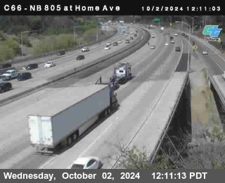 NB 805 at Home Ave (On Ramp)