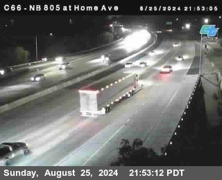 NB 805 at Home Ave (On Ramp)