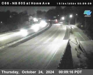 NB 805 at Home Ave (On Ramp)