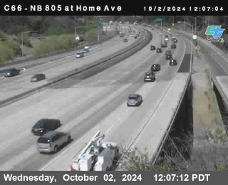 NB 805 at Home Ave (On Ramp)