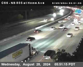 NB 805 at Home Ave (On Ramp)