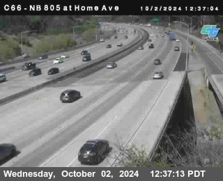 NB 805 at Home Ave (On Ramp)