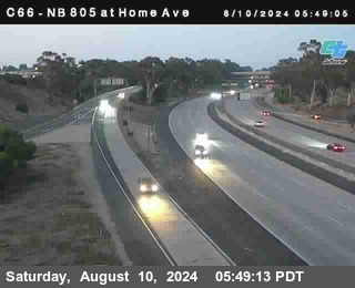 NB 805 at Home Ave (On Ramp)