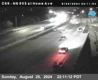 NB 805 at Home Ave (On Ramp)