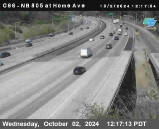 NB 805 at Home Ave (On Ramp)