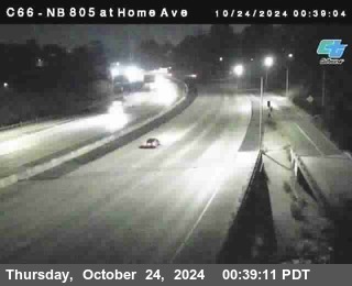 NB 805 at Home Ave (On Ramp)